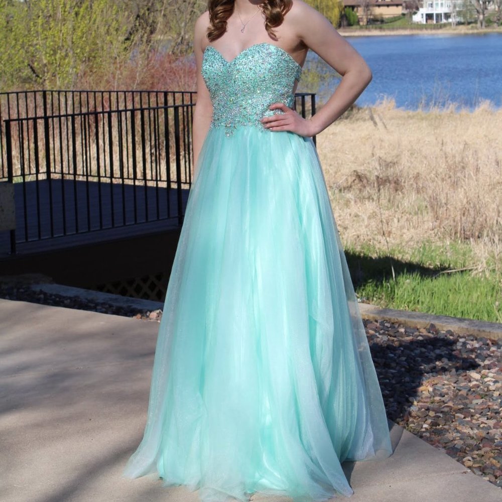 Light Blue Prom Dress